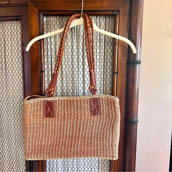 Vintage Inge Sport Rattan Woven Shoulder Bag - Picture 3 of 9